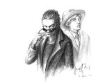 Crowley and Aziraphale by Janet Chui